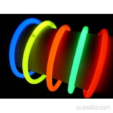 Glow Sticks Bulk Wholesale, 100 6 Glow Stick Light Sticks Assorted + 100 FREE Glow Bracelets BONUS, Glow With Us Brand